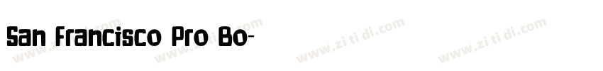 San Francisco Pro Bo字体转换 San Francisco Pro Bo字体转换